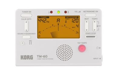 Korg TM-60 WH Stimmgerät und Metronom weiß