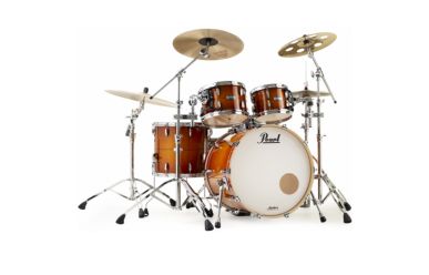 Pearl MCT924XEP/C  Masters Complete Shellset 22/10/12/16" Almond Red Stripe Showroom Modell