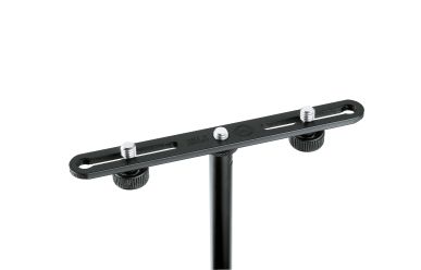 K&M 23550 Mikrofon-Ergänzungsschiene für 2 Mikrofone