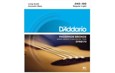 DAddario EPBB170 Phosphor Bronze Acoustic Bass 45-100 Long Scale Satz