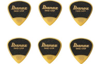 Ibanez Grip Wizard 6er Pack Plektren, yellow. Medium