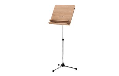 K&M 118/3 Orchesternotenpult Holzplatte Nussbaum