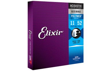 Elixir Polyweb 11025 80/20 Bronze Custom Light 011-052