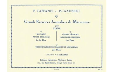Taffanel/Gaubert  17 Grands exercices journaliers de mécanisme