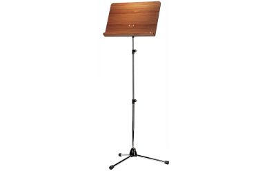 K&M 118/4 Orchesternotenpult Holzplatte Nussbaum