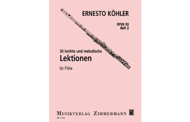 E. Köhler  20 leichte und melodische Lektionen für Flöte  op. 93  Heft 2