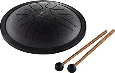 Meinl SSTD1BK Sonic Energy Tongue Mini Steel Drum, Black