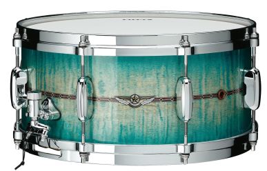 Tama TMS148S-RECB  STAR Maple Snare 14x08" Emerald Sea Curly Maple Burst
