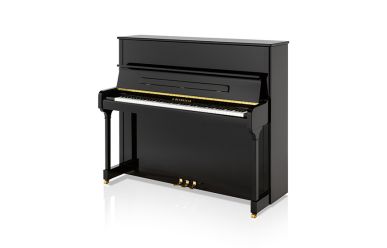 C.Bechstein A-124 Style Klavier schwarz poliert / chrom