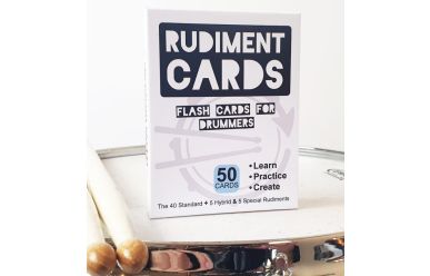 360 Drums Rudiment Cards - Flash Cards for Drummers