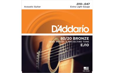 DAddario EJ10 80/20 Bronze Extra Light 010-047