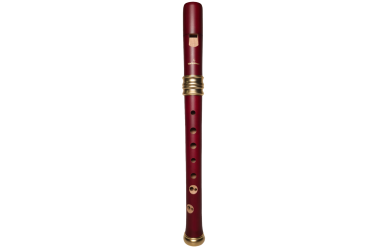 Mollenhauer 4119R Traumflöte Sopranblockflöte Birnbaum rot