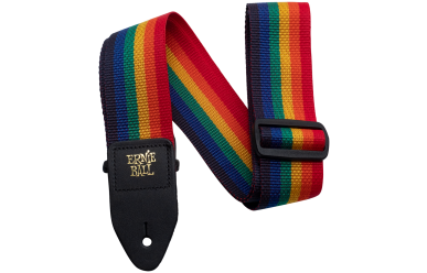 Ernie Ball Gitarrengurt, Polypro, Regenbogenfarben