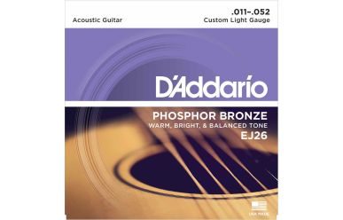 DAddario EJ26 Phosphor Bronze Custom Light 011-052