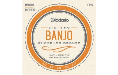 DAddario EJ55 Banjo 5 Saitig Medium Phosphor Bronze