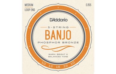 EJ55 Banjo 5 Saitig Medium Phosphor Bronze