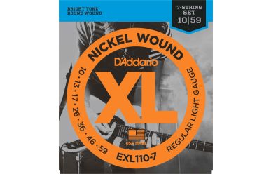 DAddario EXL110-7 Nickel Wound 7-String Regular Light 010-059