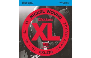 DAddario EXL230 Nickel Wound Bass Heavy Gauge 055-110 Long Scale Satz
