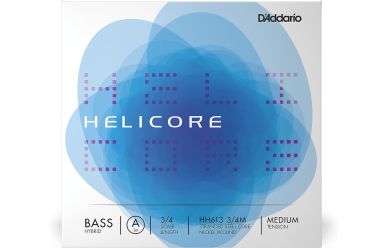 DAddario Helicore Hybrid-Bass-Einzelsaite (A), 3/4, mittlere Spannung