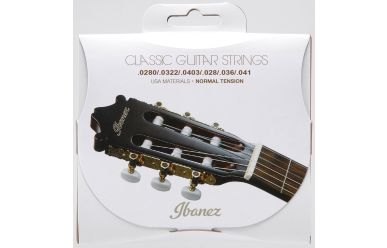Ibanez ICLS6NT Clear Nylon / Silverplated Wound Normal Tension .028-.043