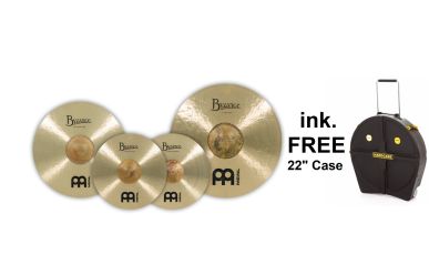 Meinl BT-CS2 SPEZIAL Byzance Traditional Complete Cymbal Set inkl. FREE Hardcase 22"
