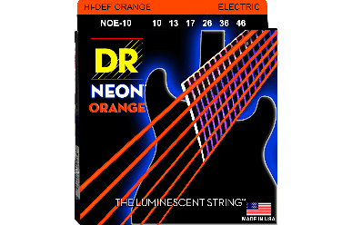 DR NOE-10 Neon Hi-Def Orange 010-046 Luminiscent Strings