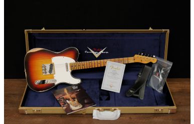 Fender Custom Shop Telecaster Custom '59 MN Relic Wide Fade Chocolate 3-Color Sunburst