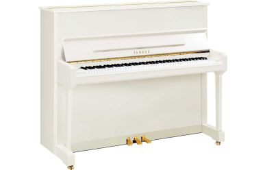 Yamaha P121 Klavier SH2 Silent weiß poliert