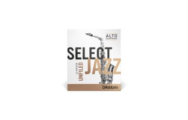 DAddario Select Jazz Altsaxophonblätter Stärke 2S Unfiled