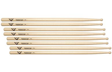 Vater 4er Pack - 7A "Manhattan" Hickory-Wood Tip           